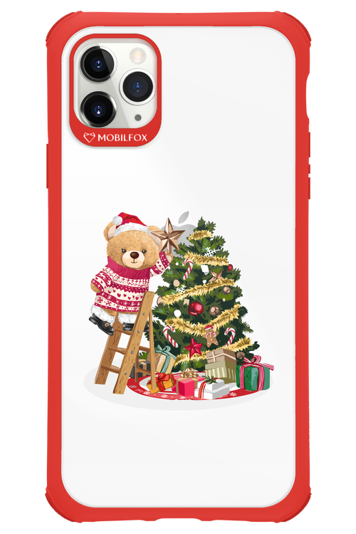 Christmas Bear (Transparent) - Apple iPhone 11 Pro Max
