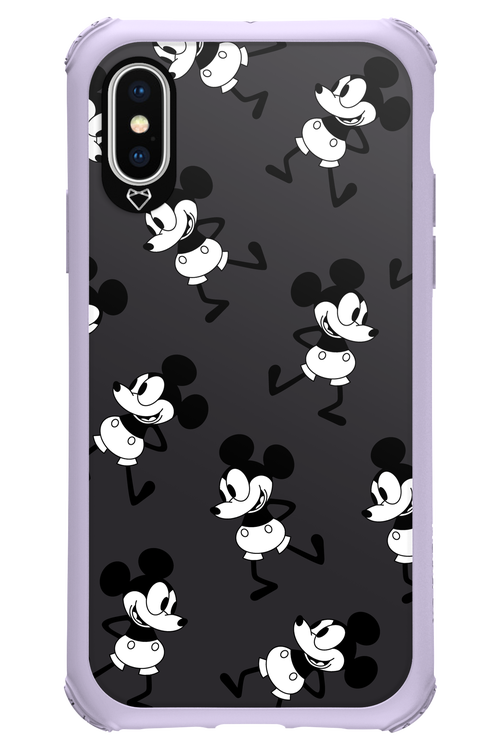 Iconic Mouse (antracite pattern) - Apple iPhone XS