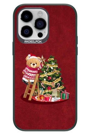 Christmas Bear (Burgundy) - Apple iPhone 14 Pro Max
