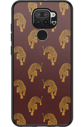 Burgundy Leopard Pattern - Xiaomi Redmi Note 9