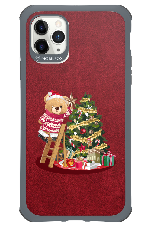Christmas Bear (Burgundy) - Apple iPhone 11 Pro Max