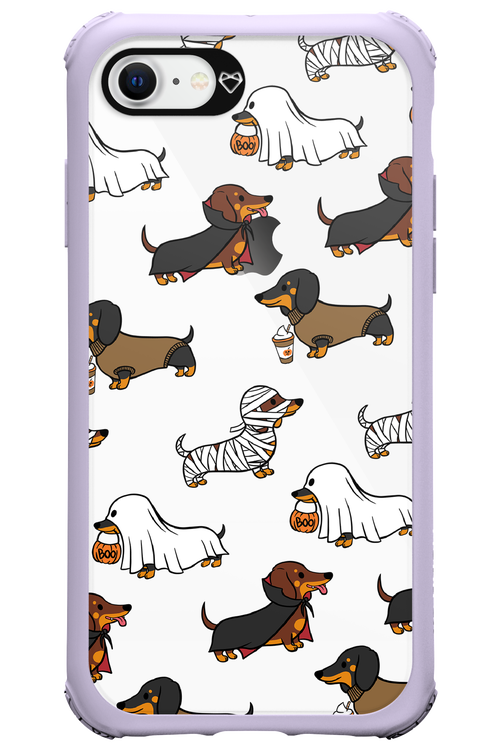 Scary Dachshund (Transparent) - Apple iPhone 8