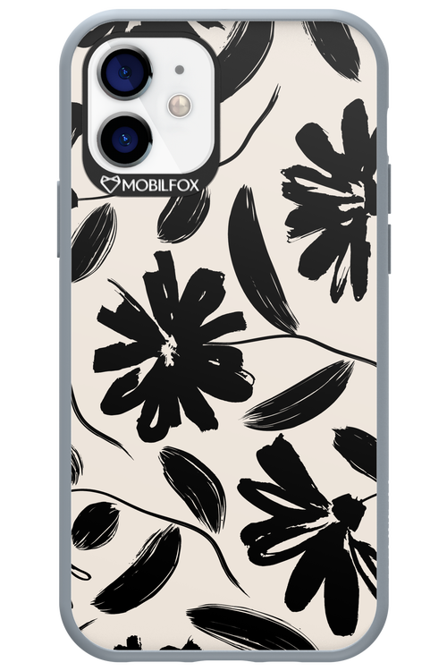 Monochrome Flowerss 2.0 - Apple iPhone 12