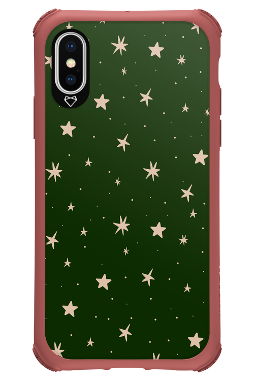 Forest Green Stars - Apple iPhone X
