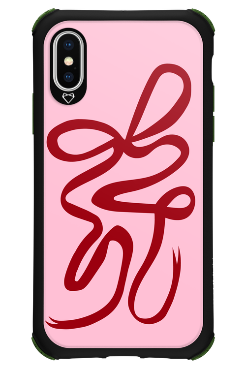Burgundy Bow - Apple iPhone XS