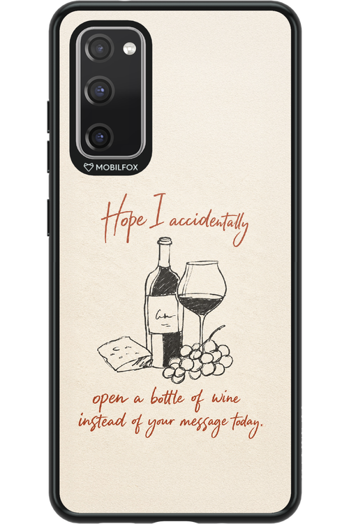 Bottle of wine 2.0 - Samsung Galaxy S20 FE