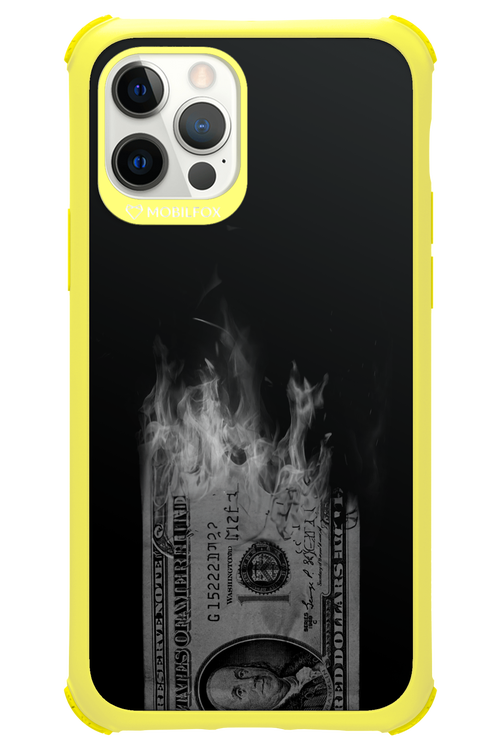 Money Burn B&W - Apple iPhone 12 Pro