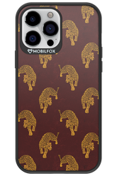Burgundy Leopard Pattern - Apple iPhone 13 Pro Max
