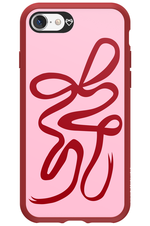 Burgundy Bow - Apple iPhone SE 2022