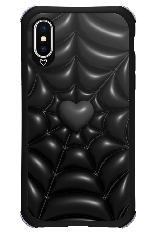 Black Spider Heart - Apple iPhone X