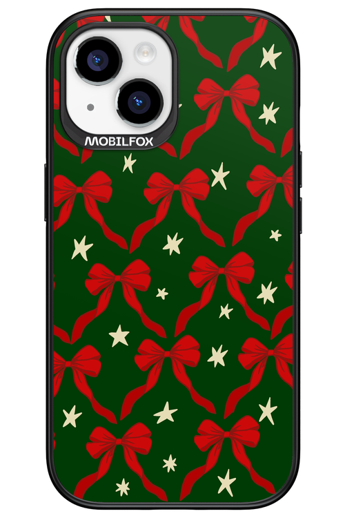 Bow & Stars (Green) - Apple iPhone 15
