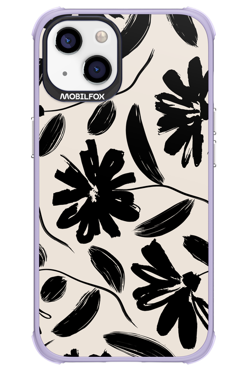 Monochrome Flowerss 2.0 - Apple iPhone 13