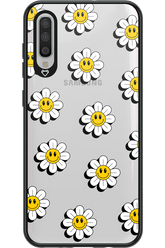 Smiley Flowers Transparent - Samsung Galaxy A70