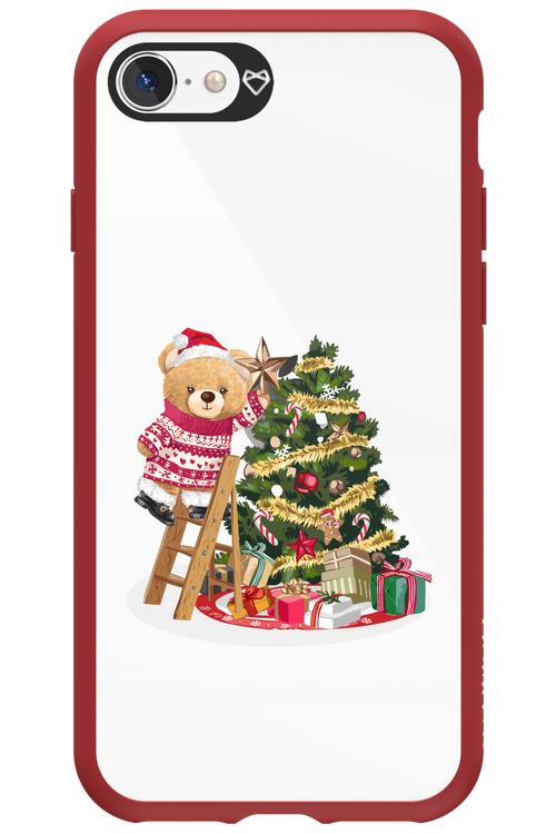 Christmas Bear (Transparent) - Apple iPhone SE 2022