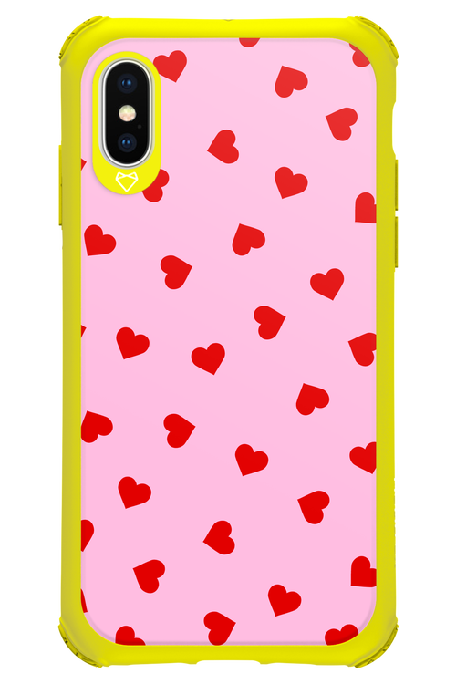 Sprinkle Heart Pink - Apple iPhone X