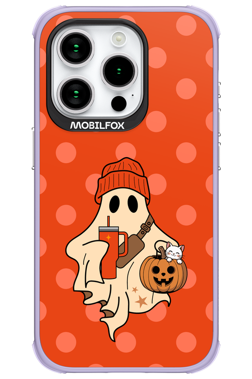 Ghost Girl (Orange) - Apple iPhone 15 Pro