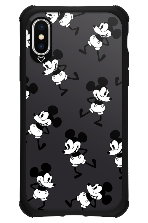 Iconic Mouse (antracite pattern) - Apple iPhone XS