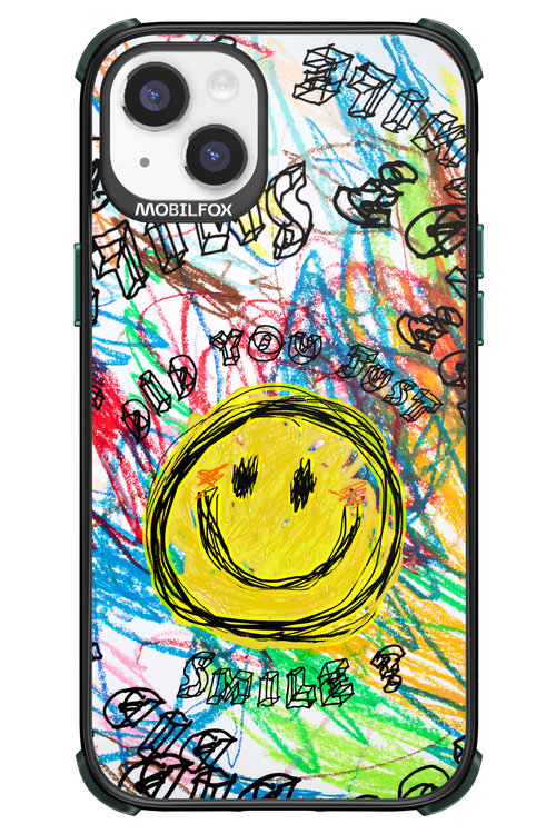 Crayon Smiley Colorful - Apple iPhone 14 Plus