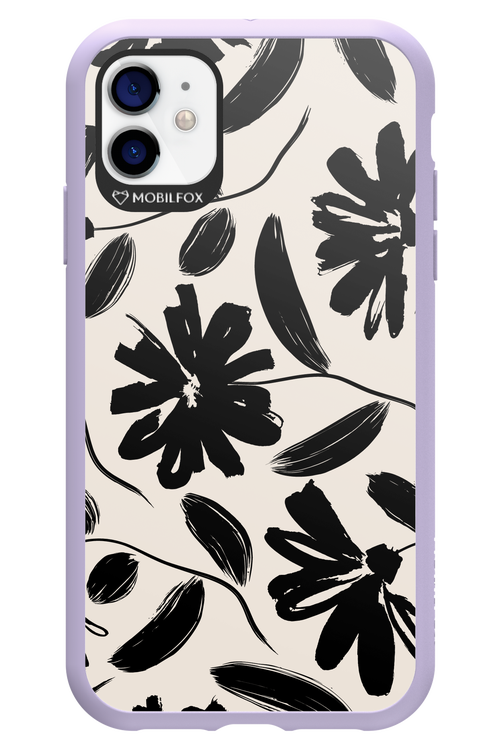 Monochrome Flowerss 2.0 - Apple iPhone 11