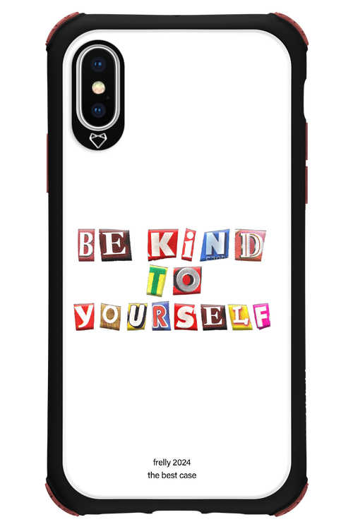 Be Kind To Yourself White - Apple iPhone X
