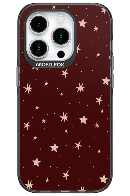 Burgundy Stars - Apple iPhone 15 Pro