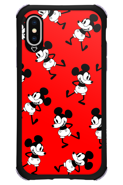 Iconic Mouse (red pattern) - Apple iPhone XS