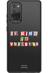 Be Kind To Yourself Black - Samsung Galaxy Note 20