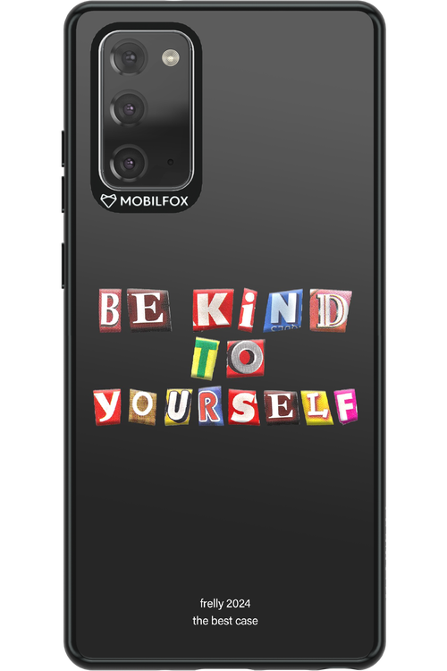 Be Kind To Yourself Black - Samsung Galaxy Note 20