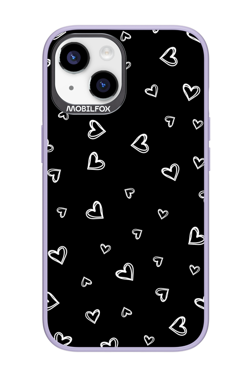 Monochrome Hearts 2.0 - Apple iPhone 14