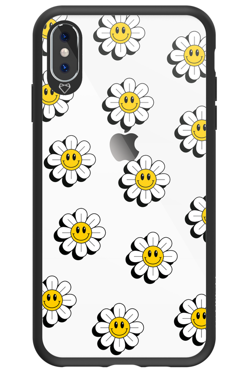 Smiley Flowers Transparent - Apple iPhone XS Max