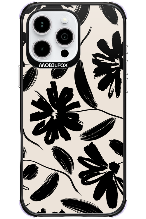 Monochrome Flowerss - Apple iPhone 16 Pro Max