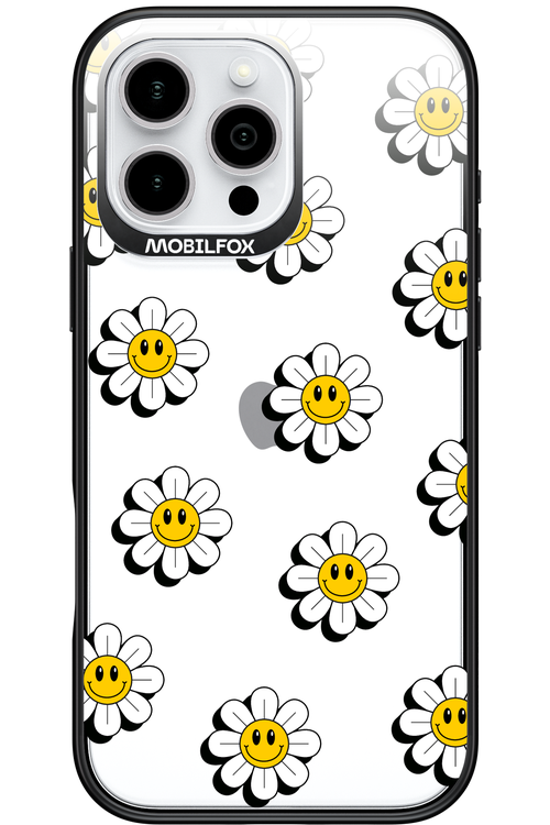 Smiley Flowers Transparent - Apple iPhone 16 Pro Max