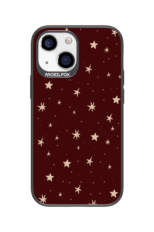 Burgundy Stars - Apple iPhone 13 Mini