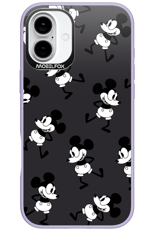 Iconic Mouse (antracite pattern) - Apple iPhone 16 Plus