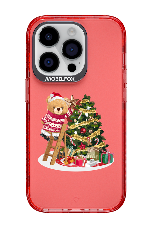Christmas Bear (Transparent) - Apple iPhone 14 Pro