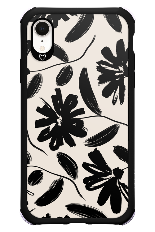 Monochrome Flowerss 2.0 - Apple iPhone XR