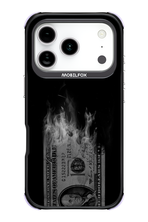 Money Burn B&W - Apple iPhone 17 Pro