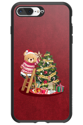 Christmas Bear (Burgundy) - Apple iPhone 7 Plus