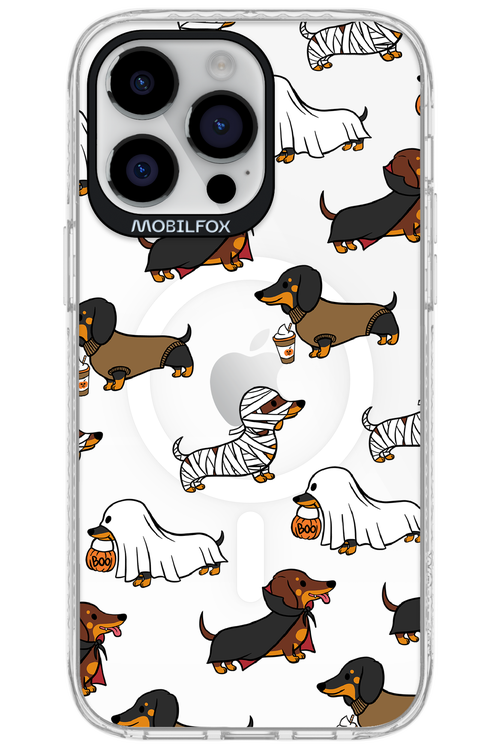 Scary Dachshund (Transparent) - Apple iPhone 14 Pro Max