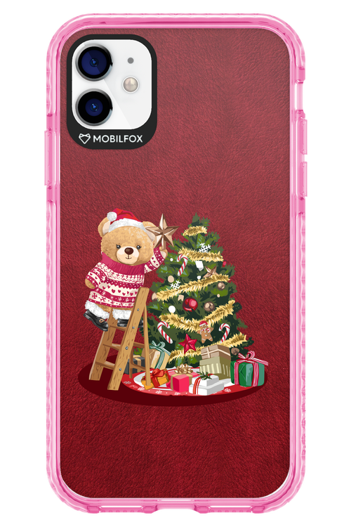 Christmas Bear (Burgundy) - Apple iPhone 11