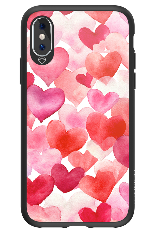 Water Painted Heart 2.0 - Apple iPhone X