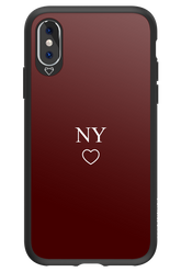 NY Burgundia 2.0 - Apple iPhone X
