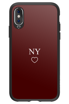 NY Burgundia 2.0 - Apple iPhone X