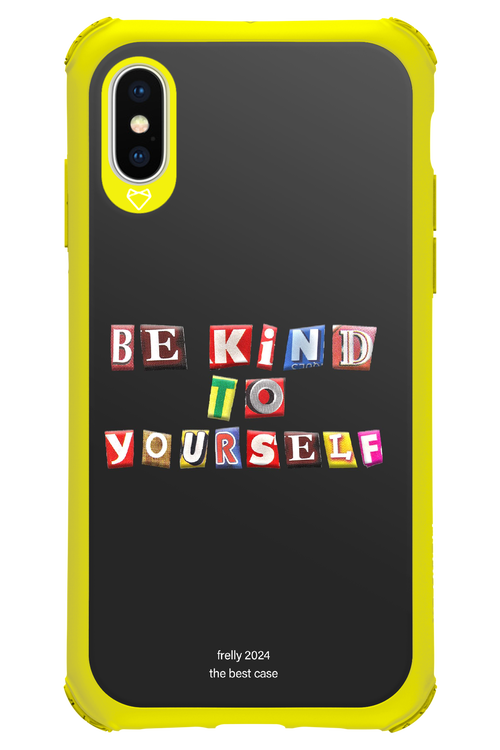 Be Kind To Yourself Black - Apple iPhone X