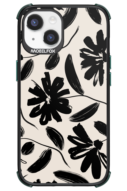 Monochrome Flowerss 2.0 - Apple iPhone 14