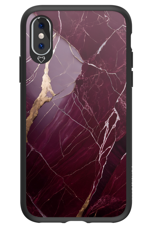 Burgundy Marble - Apple iPhone XS