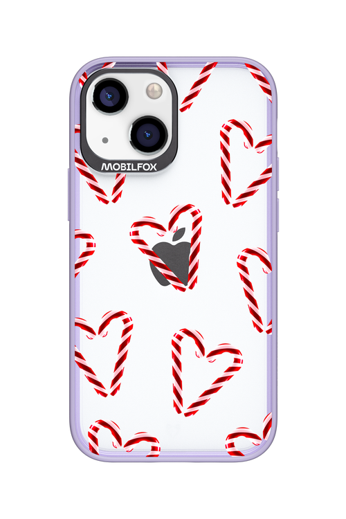Candy Cane Hearts - Apple iPhone 13 Mini