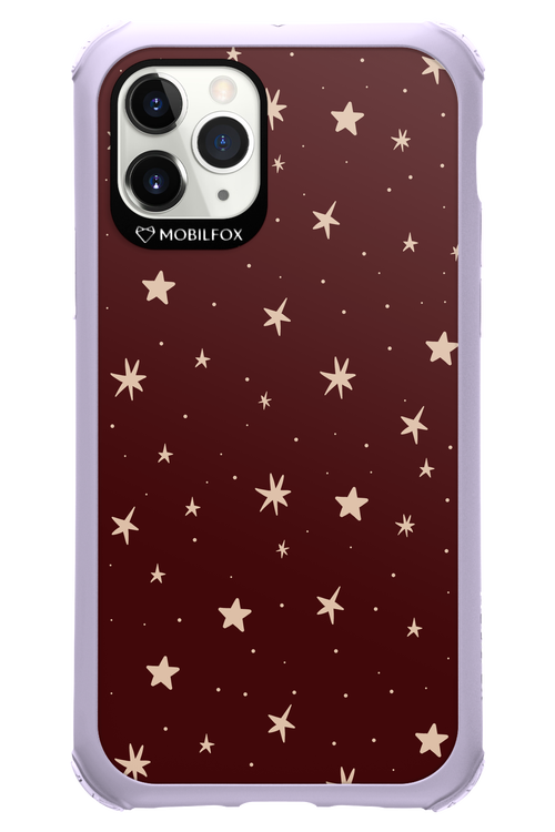 Burgundy Stars - Apple iPhone 11 Pro