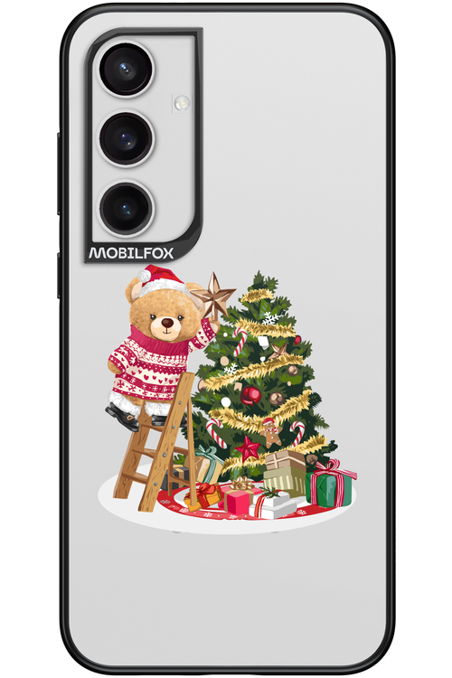 Christmas Bear (Transparent) - Samsung Galaxy S24+