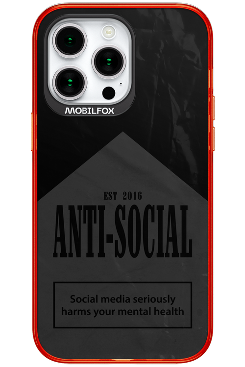ANTI-SOCIAL (BLVCK) 2.0 - Apple iPhone 15 Pro Max